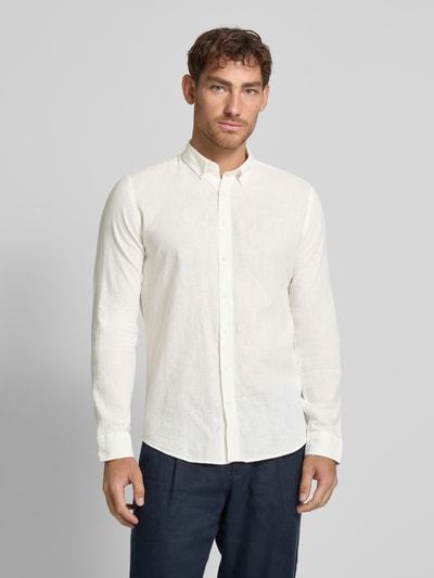 Lindbergh Vrijetijdsoverhemd met knoopsluiting Wit - 4