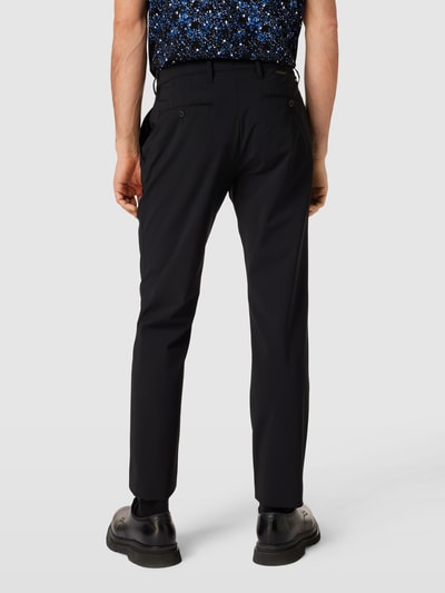 Alberto Slim fit broek met steekzak Zwart - 5