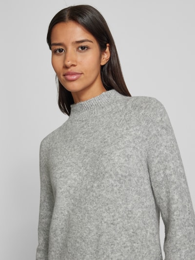 ZABAIONE Gebreide pullover met ribboorden Lichtgrijs - 3