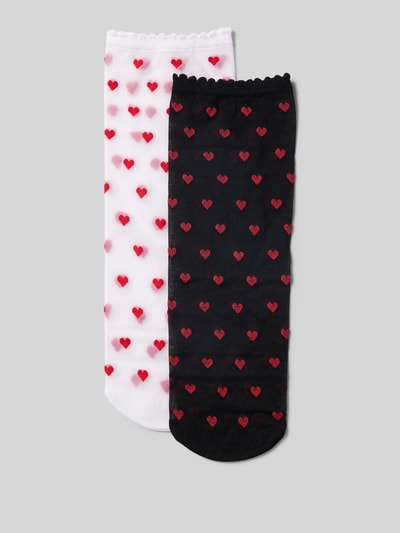 Review Socken mit Motiv-Print im 2er-Pack Black 1