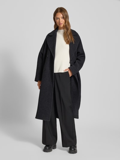 Marc O'Polo Oversized Wollmantel mit Reverskragen Anthrazit 1
