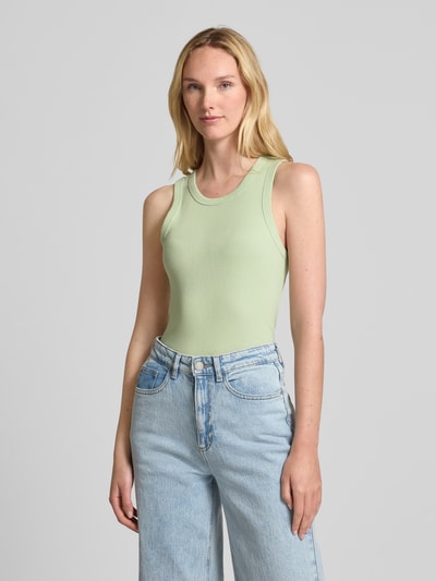 OPUS Tanktop met ribboorden, model 'Ilesso' Lichtgroen - 4