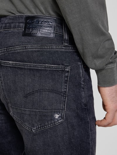 G-Star Raw Slim fit jeans in destroyed-look Zwart - 3