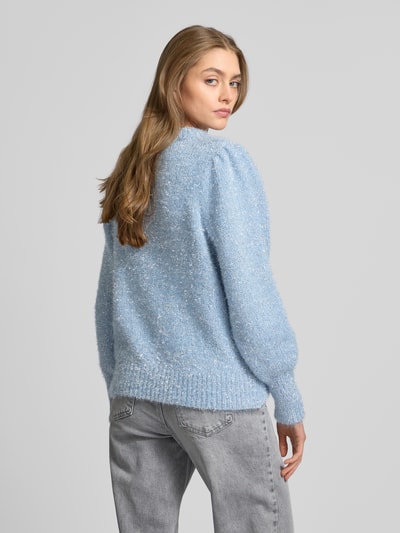 Only Regular Fit Strickpullover mit Effektgarn Modell 'ANNI' Hellgrau 5