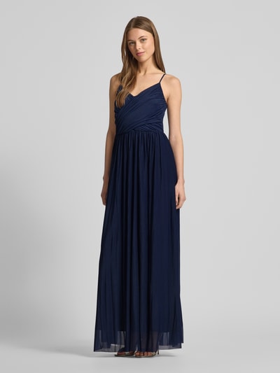 GUIDO MARIA KRETSCHMER WOMAN Abendkleid in Wickel-Optik Modell 'Cathleen' Marine 1