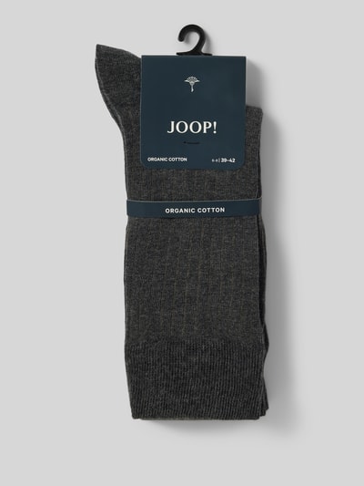 JOOP! Collection Skarpety z fakturowanym wzorem model ‘MEN PREMIUM ESSENTIAL’ Antracytowy melanż 3