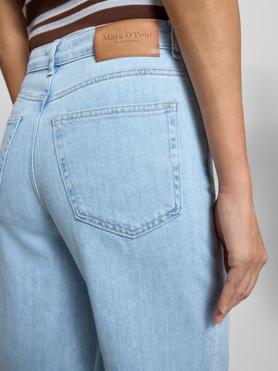 Marc O'Polo Wide leg broek van katoenmix, model 'TOLVA LONG' Jeansblauw - 3