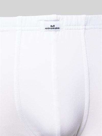 Götzburg Wäsche Boxershorts mit Label-Detail Weiss 2