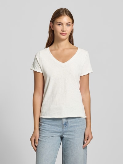 Marc O'Polo Denim T-shirt o kroju regular fit z czystej bawełny Złamany biały 4