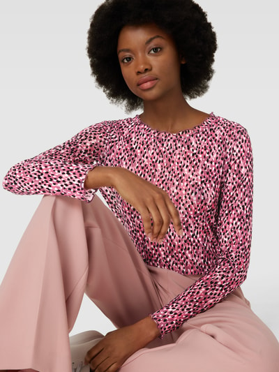 Christian Berg Woman Longsleeve mit Rundhalsausschnitt Pink 3