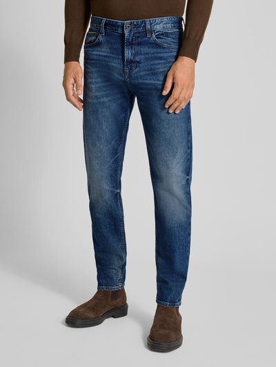 BOSS Orange Jeansy o kroju regular fit z mieszanki bawełny model ‘MAINE’ Jeansowy niebieski 4
