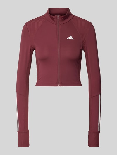 ADIDAS SPORTSWEAR Longsleeve mit durchgehendem Reißverschluss Aubergine 1