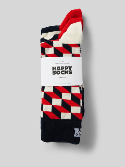 Happy Socks Socken mit Stretch-Anteil Modell 'Classic' im 3er-Pack Marine 3