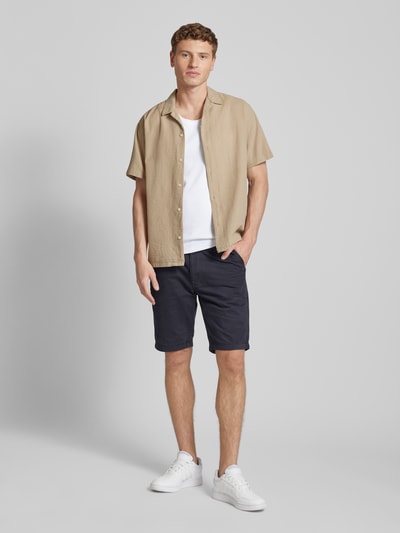 Superdry Regular Fit Chinoshorts mit seitlichen Eingrifftaschen Dunkelblau 1