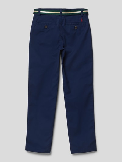 Polo Ralph Lauren Kids Stoffen broek met logostitching Marineblauw - 3