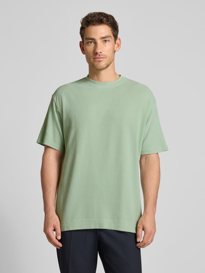 ARMEDANGELS Relaxed Fit T-Shirt aus reiner Bio-Baumwolle Modell 'MAARKOS WAFFLE' Lind 4