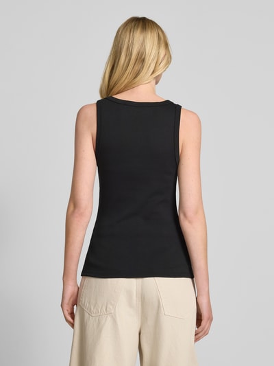 HUGO Tanktop mit Label-Stitching Modell 'Datamia' Black 5