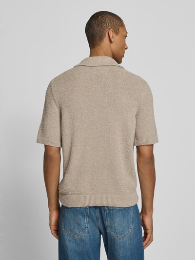 ARMEDANGELS Regular Fit Poloshirt aus Bio-Baumwoll-Mix Modell 'BOUCLE' Sand 5