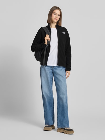 The North Face Fleecejacke mit Label-Stitching Modell 'GLACIER' Black 1