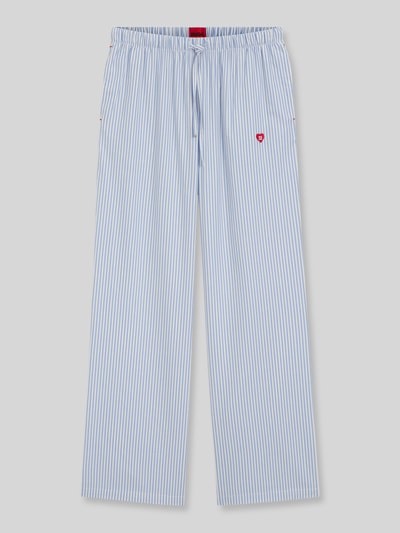 HUGO Loose Fit Pyjama-Hose aus Baumwoll-Viskose-Mix Modell 'DREEM' Hellblau 2
