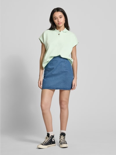 Marc O'Polo Denim Poloshirt met korte knoopsluiting Lichtgroen - 1