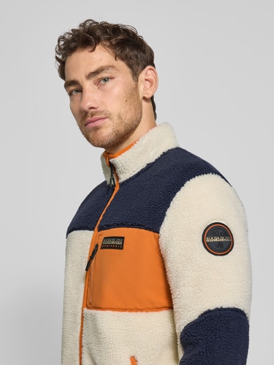 Napapijri Kurtka z polaru z kieszeniami zapinanymi na zamek błyskawiczny model ‘YUPIK’ Złamany biały 3