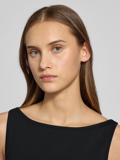 Gina Tricot Top z dekoltem w łódkę Czarny 3