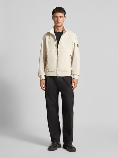 BOSS Regular fit blouson met labelband, model 'CELTIPO' Offwhite - 1