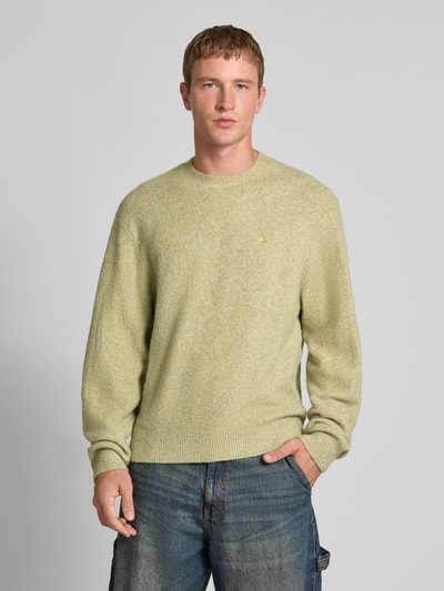 Carhartt Work In Progress Gebreide pullover met ribboorden Lindegroen - 4