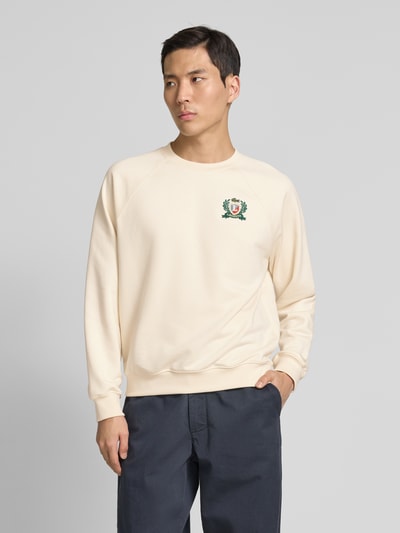 Lacoste Sweatshirt met logobadge Offwhite - 4