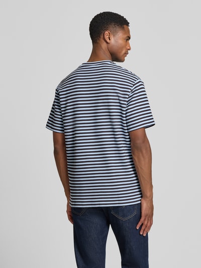 Lacoste Regular Fit T-Shirt aus Baumwoll-Mix Marine 5