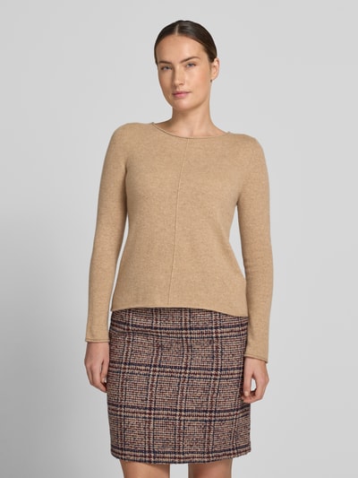 Christian Berg Woman Regular Fit Strickpullover aus reinem Kaschmir Camel Melange 4