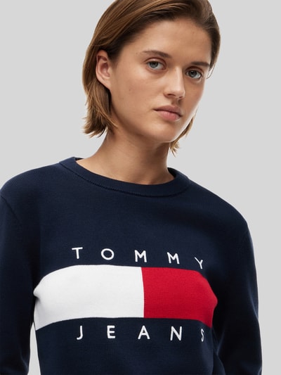 Tommy Jeans Regular Fit Pullover aus reiner Baumwolle Dunkelblau 3