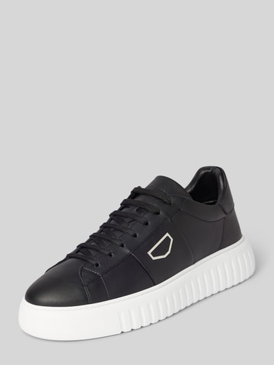 Antony Morato Ledersneaker mit Label-Applikation Black 1