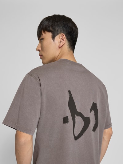 WON HUNDRED T-Shirt mit Logo-Print Dunkelgrau 3