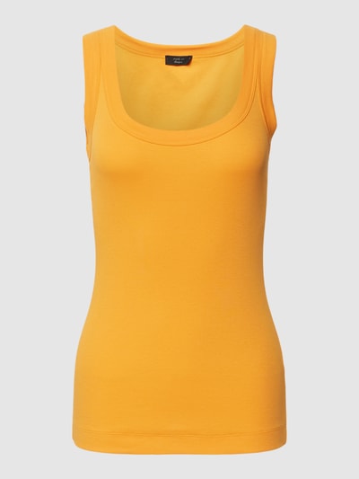 Marc Cain Tanktop mit Feinripp und Rundhalsausschnitt Orange 2