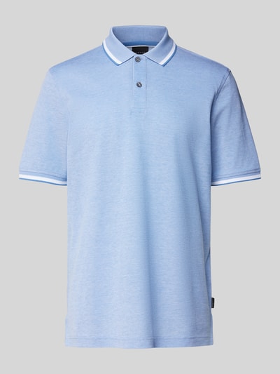 bugatti Poloshirt mit Label-Detail Hellblau 2