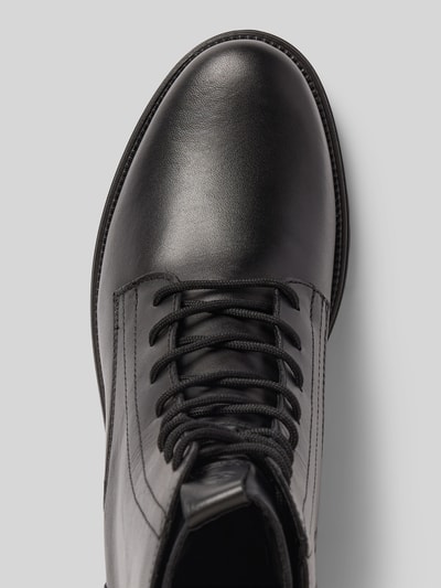 Tamaris Kozaki sznurowane ze skóry naturalnej Czarny 3