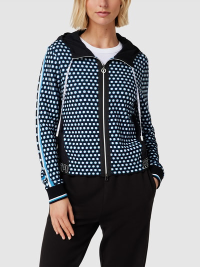 Marc Cain Sweatjacke mit Allover-Muster Black 4