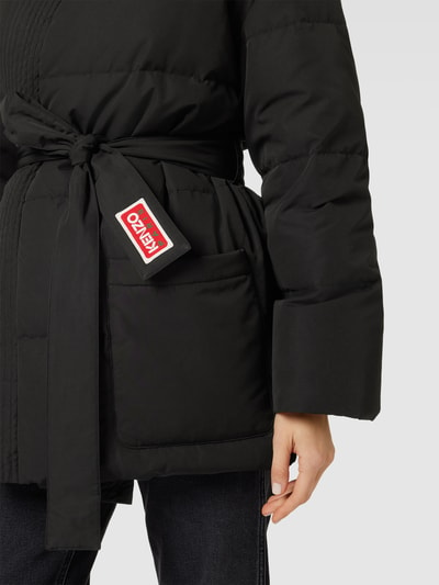 Kenzo Steppjacke mit Label-Patch Black 3