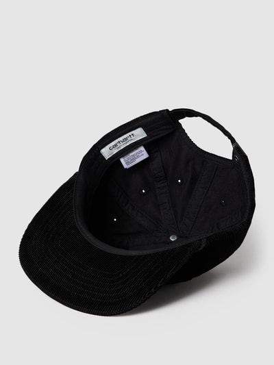 Carhartt Work In Progress Cap aus Baumwolle in Ripp-Optik Black 2