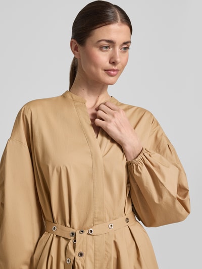BOSS Orange Fließendes Freizeitkleid aus reiner Baumwolle Modell 'C_DELLYS' Beige 3