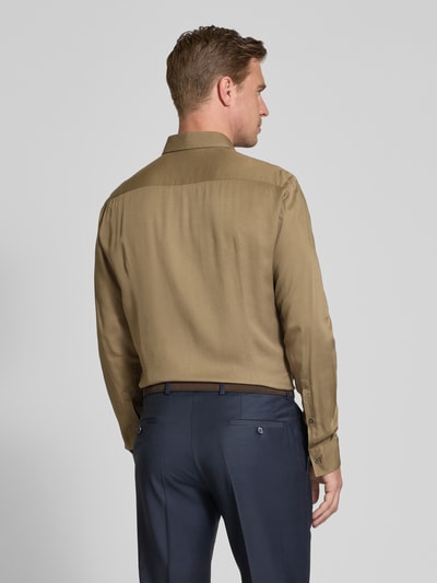 HUGO Slim fit zakelijk overhemd met kentkraag, model 'KENNO' Beige - 5