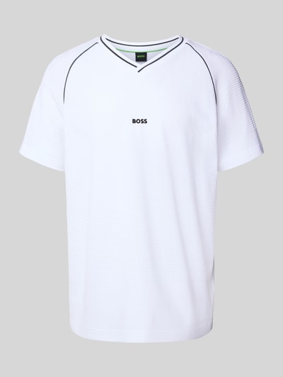 BOSS Green Regular Fit T-Shirt aus reiner Baumwoll Modell 'TEE RETRO TL' Weiss 2