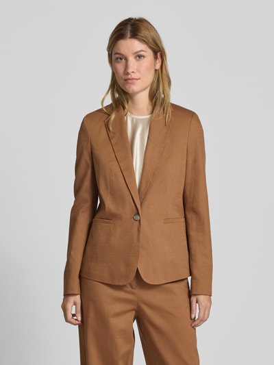 Jake*s Collection Blazer met reverskraag Middenbruin - 4