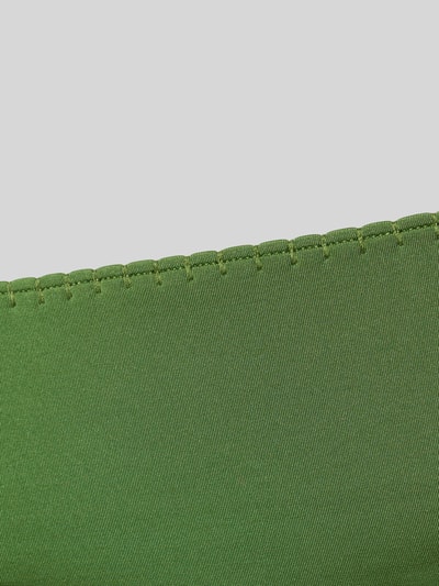 Produktfoto, Bikinihose mit seitlicher Schnürung von WATERCULT, grüner Material-Mix mit Stretch-Anteil, glatte Struktur, körpernahe Passform