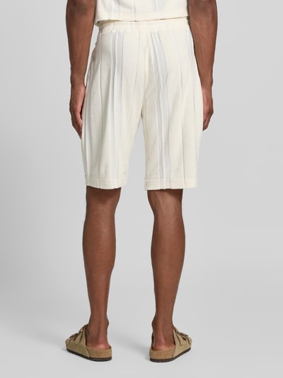 Tom Tailor relaxed fit short van katoenmix Offwhite - 5