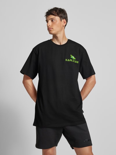 KARL KANI T-Shirt mit Label-Print Modell 'Signature' Black 4