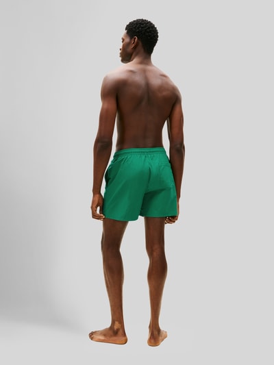 Tommy Hilfiger Regular Fit Badehose mit Logo Stitching Gruen 5