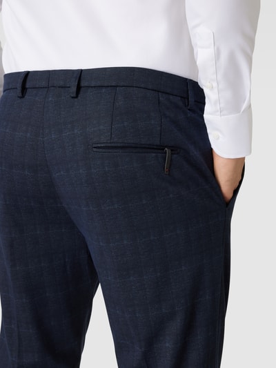 Cinque Pantalon met bandplooien, model 'Beppe' Donkerblauw - 3